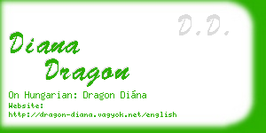 diana dragon business card